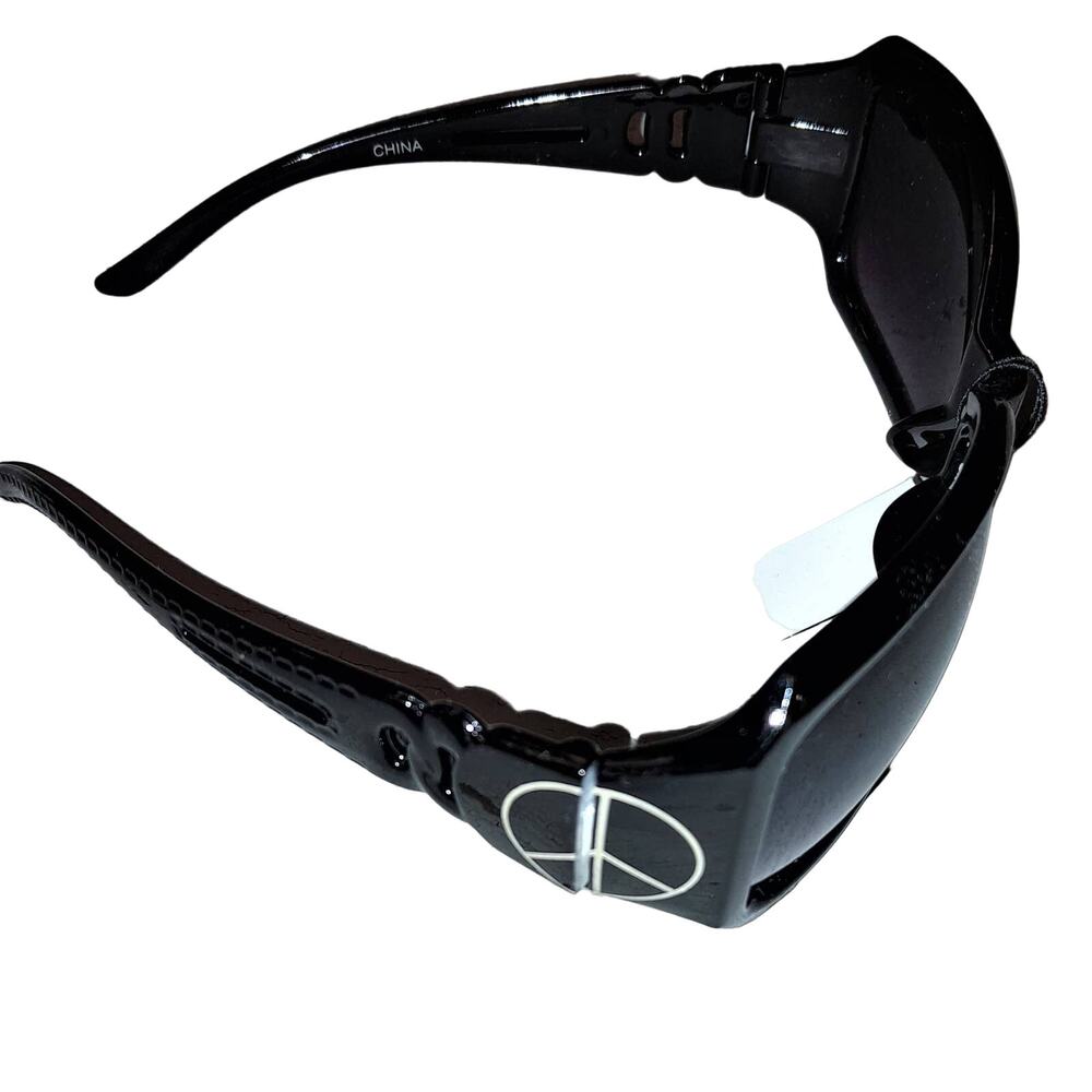Women's Retro Sunglasses Block Logo Peace Sign UV Protection New Boho Chic New